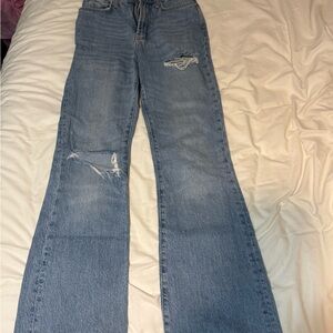 Classic Blue Distressed Women's Jeans